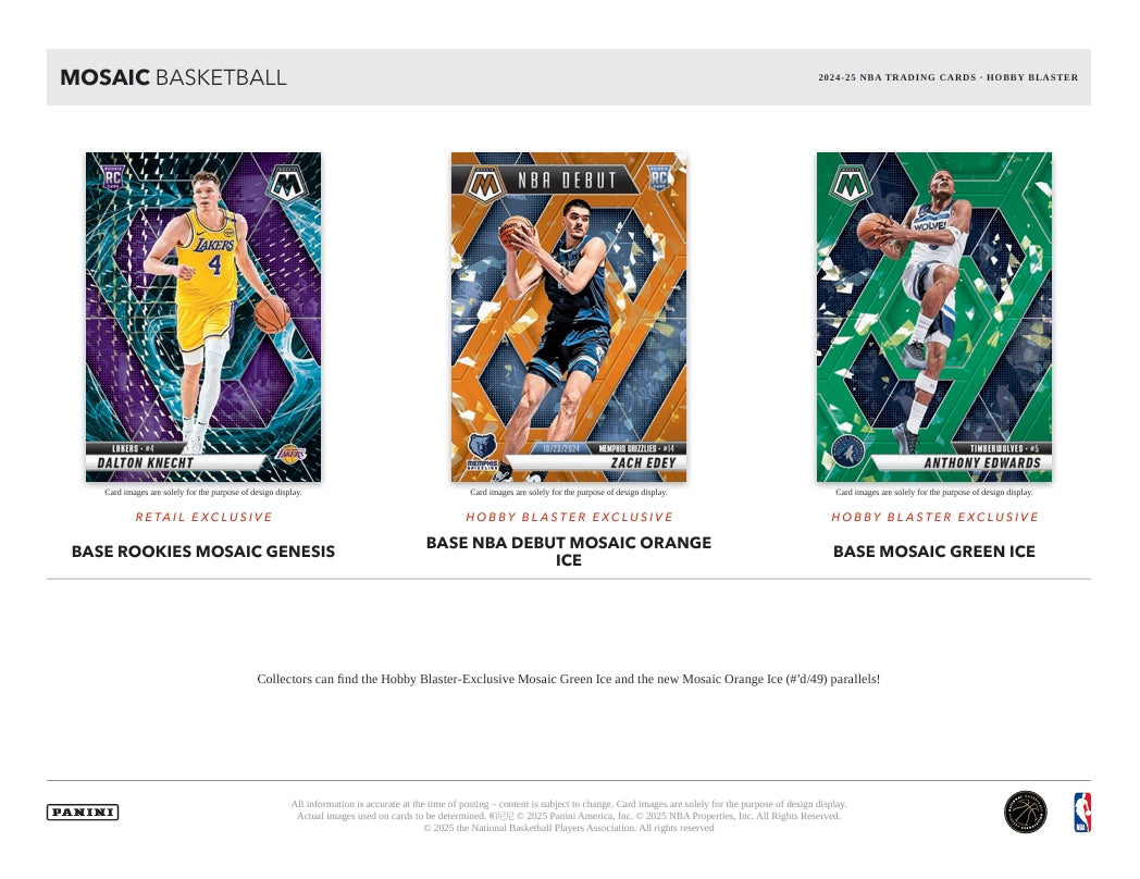 2024-25 Panini Mosaic Basketball Hobby Blaster Box