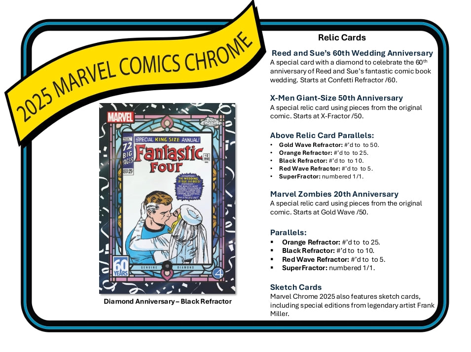 2025 Topps Marvel Comics Chrome Hobby Box