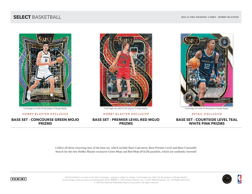 2024-25 Panini Select Basketball Hobby Blaster Box
