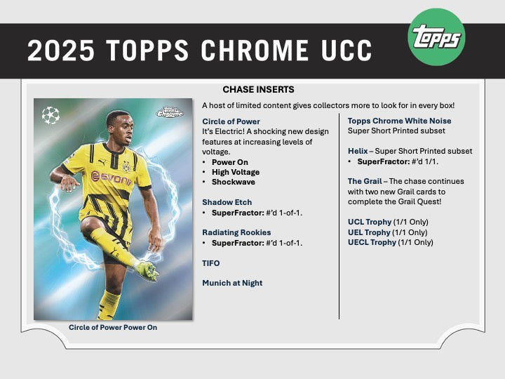 2024-25 Topps Chrome UEFA Club Competition Soccer Hobby