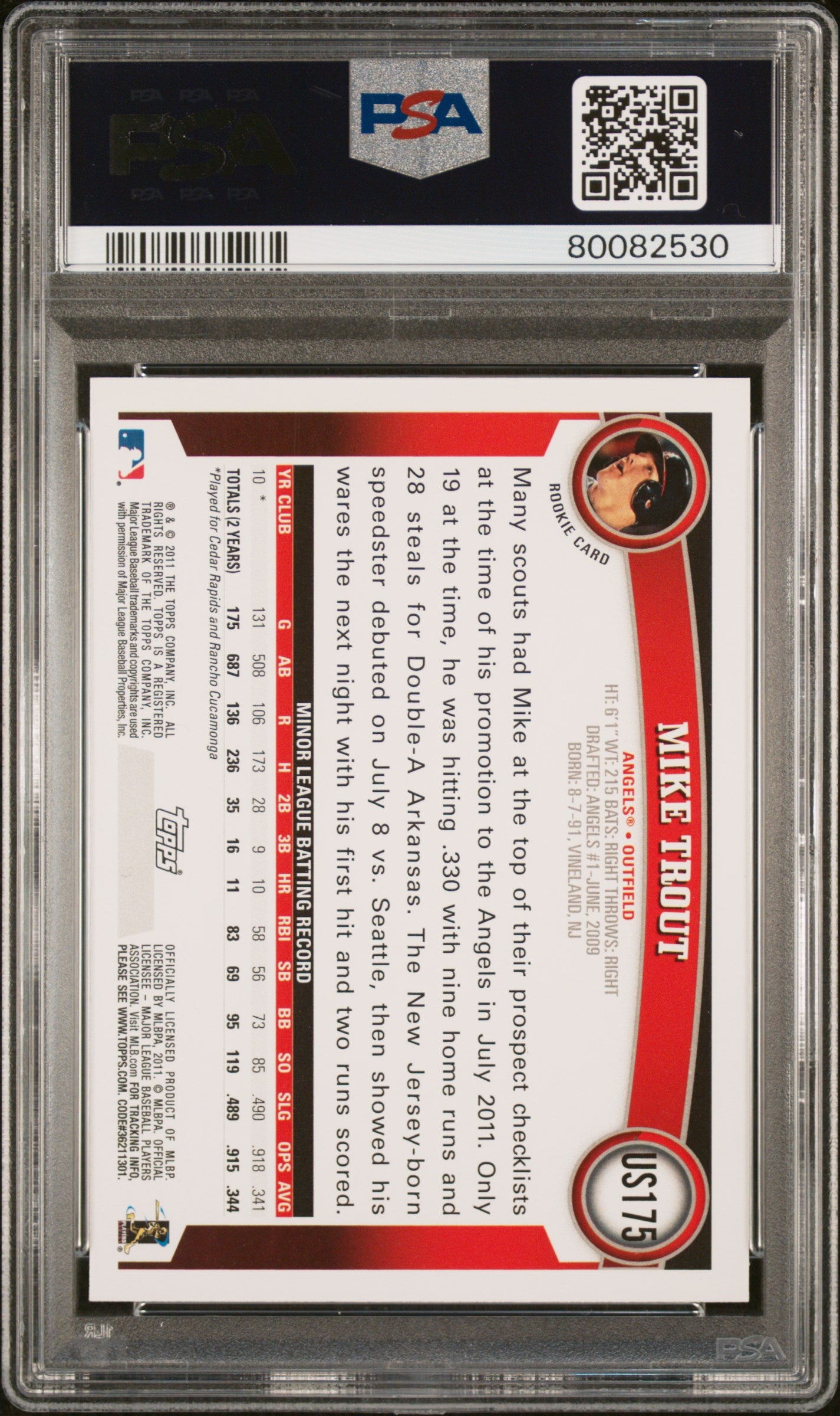 Topps Update Mike Trout Rookie Card