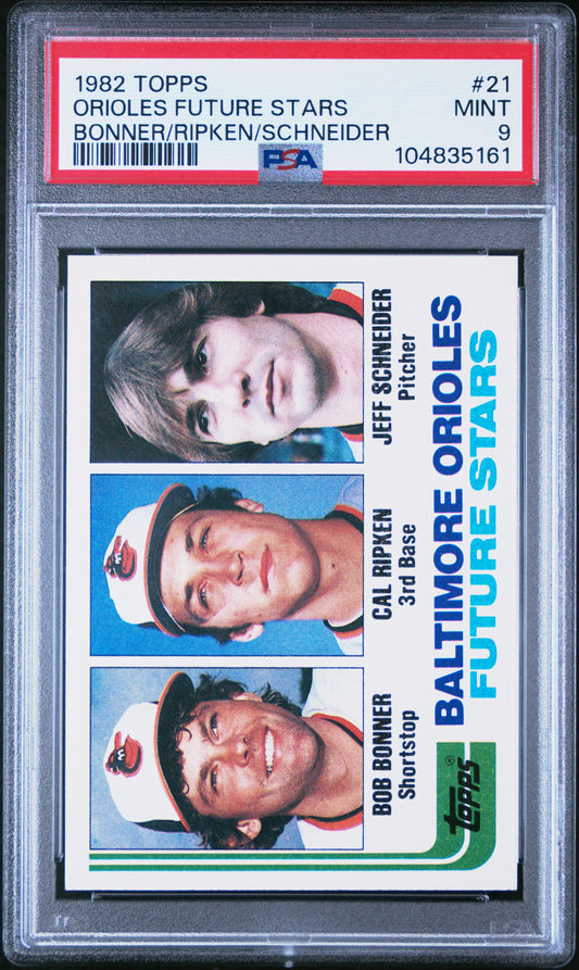 1982 Topps Cal Ripken Jr. Rookie Card PSA 9
