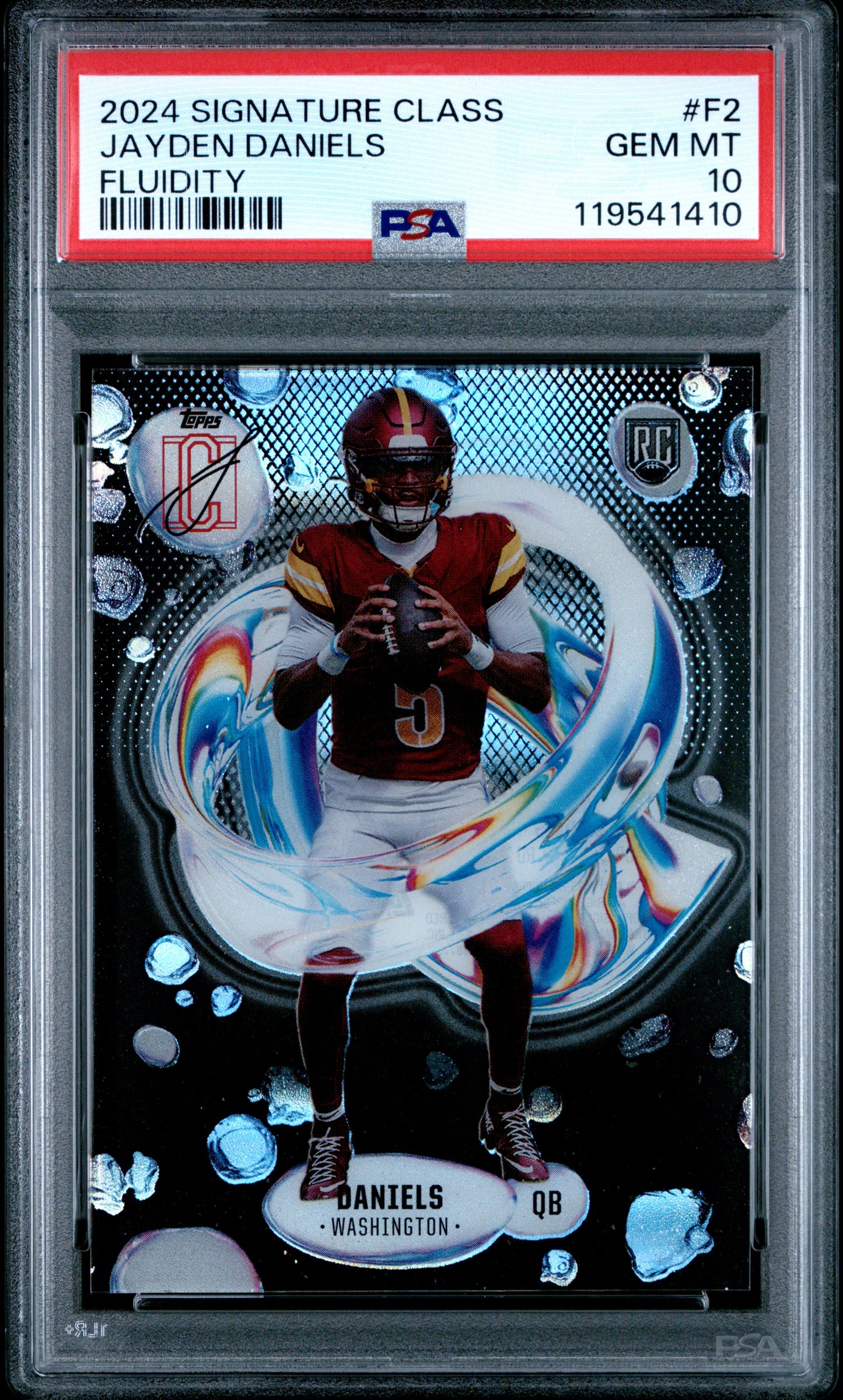 2024 Topps Signature Class Fluidity Jayden Daniels #F2 PSA 10