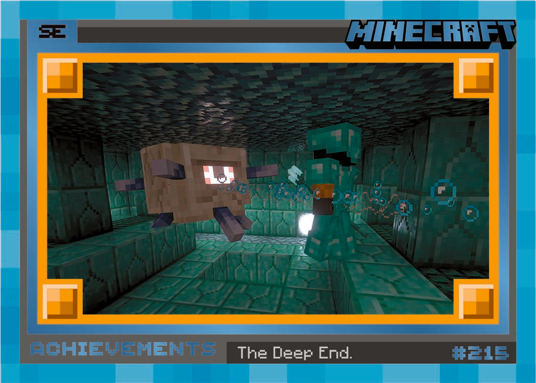 2025 Panini Minecraft Special Edition Achievements Diamond The Deep End