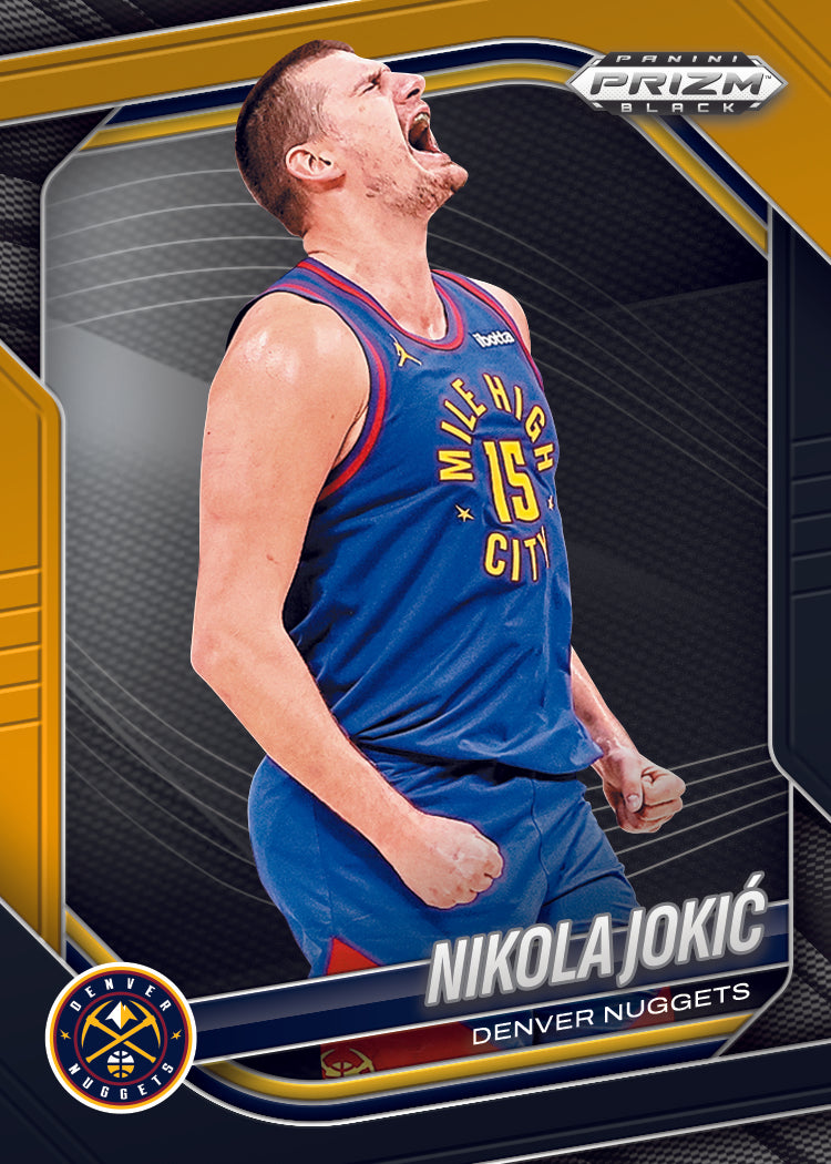 2024-25 Panini Prizm Black Nikola Jokic Gold