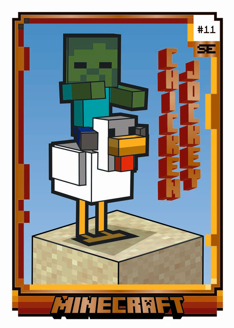 2025 Panini Minecraft Special Edition Base Card Chicken Jockey