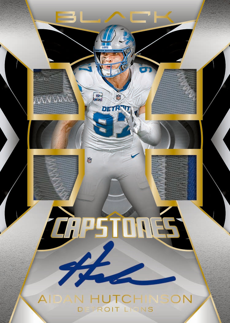 2025 Panini Black Football Capstones Aidan Hutchinson