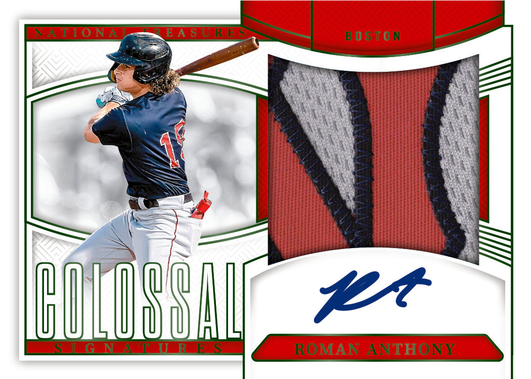 2025 Panini National Treasures Baseball Roman Anthony Patch Autograph Card