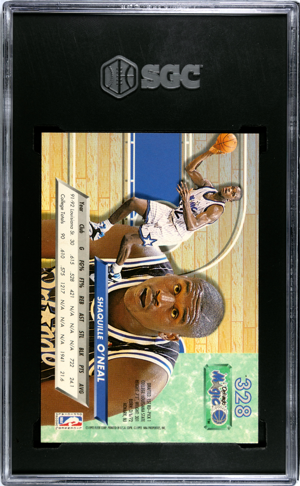 1992-93 Fleer Ultra #328 Shaquille O'Neal SGC 9.5