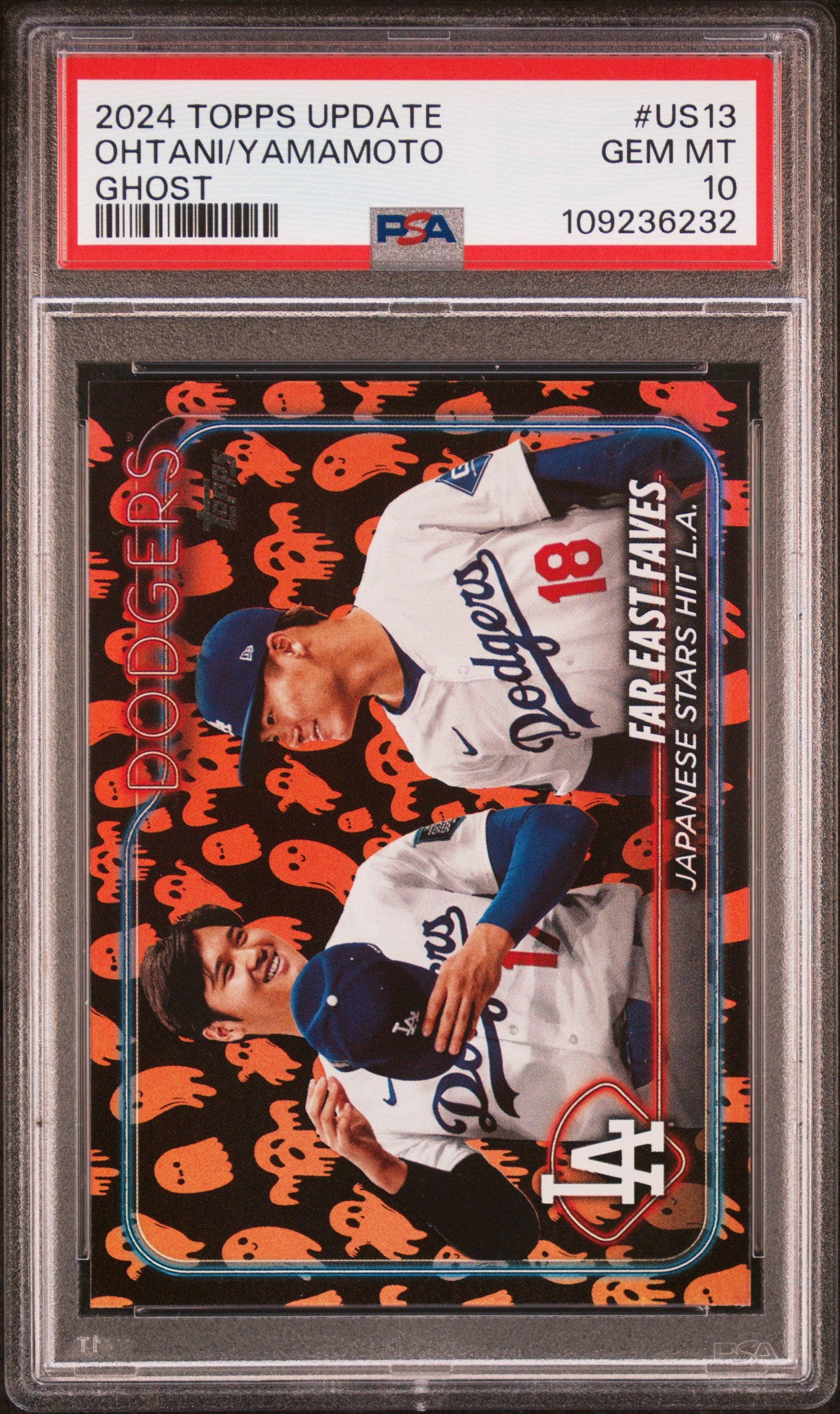 2024 Topps Update Ghost Shohei Ohtani / Yoshinobu Yamamoto #US13 PSA 10