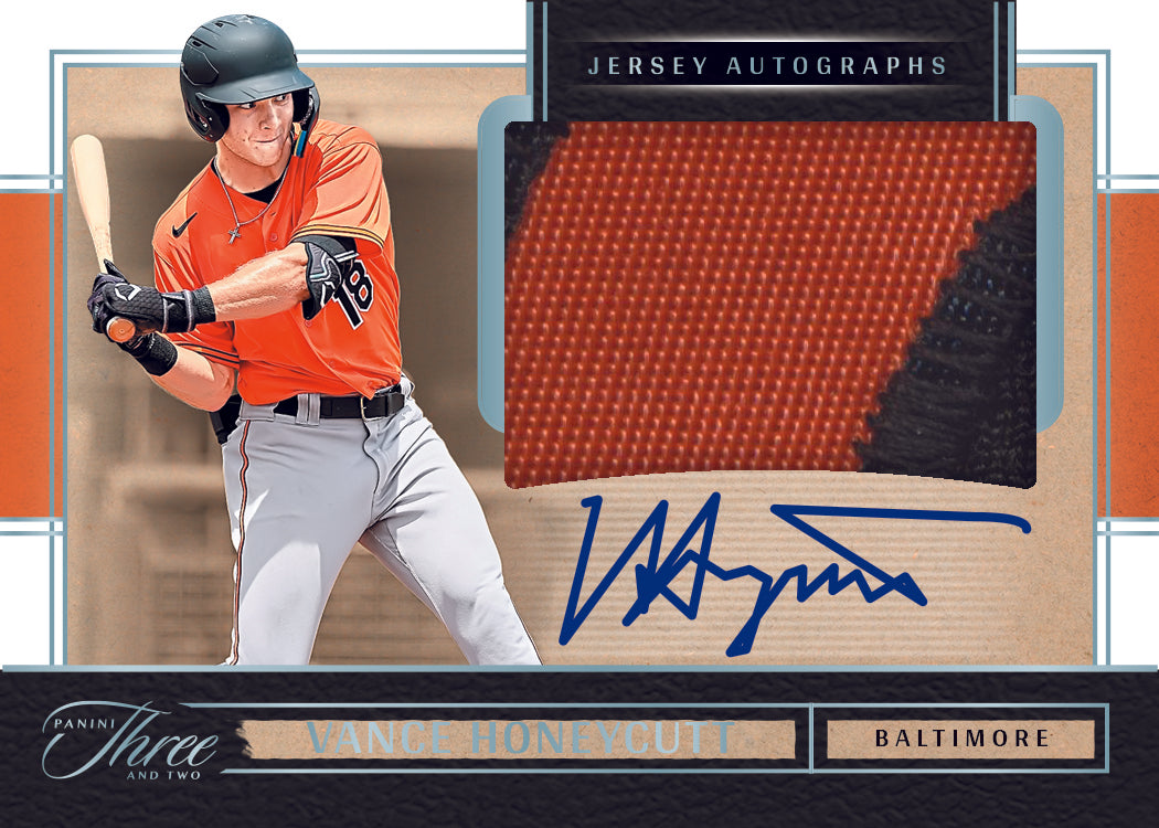 2025 Panini Three & Two Baseball Jersey Autograph Card