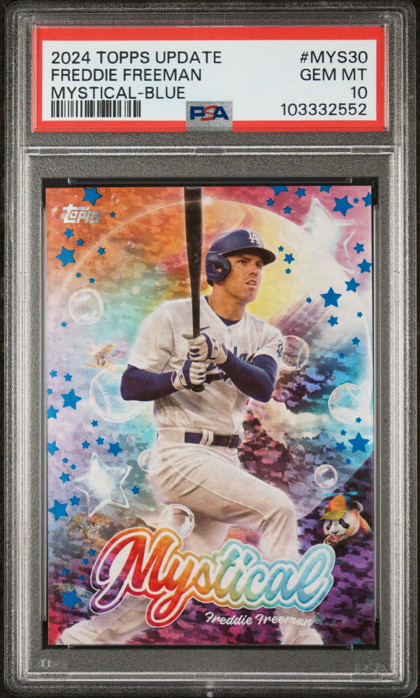 2024 Topps Update Mystical Blue Freddie Freeman PSA 10