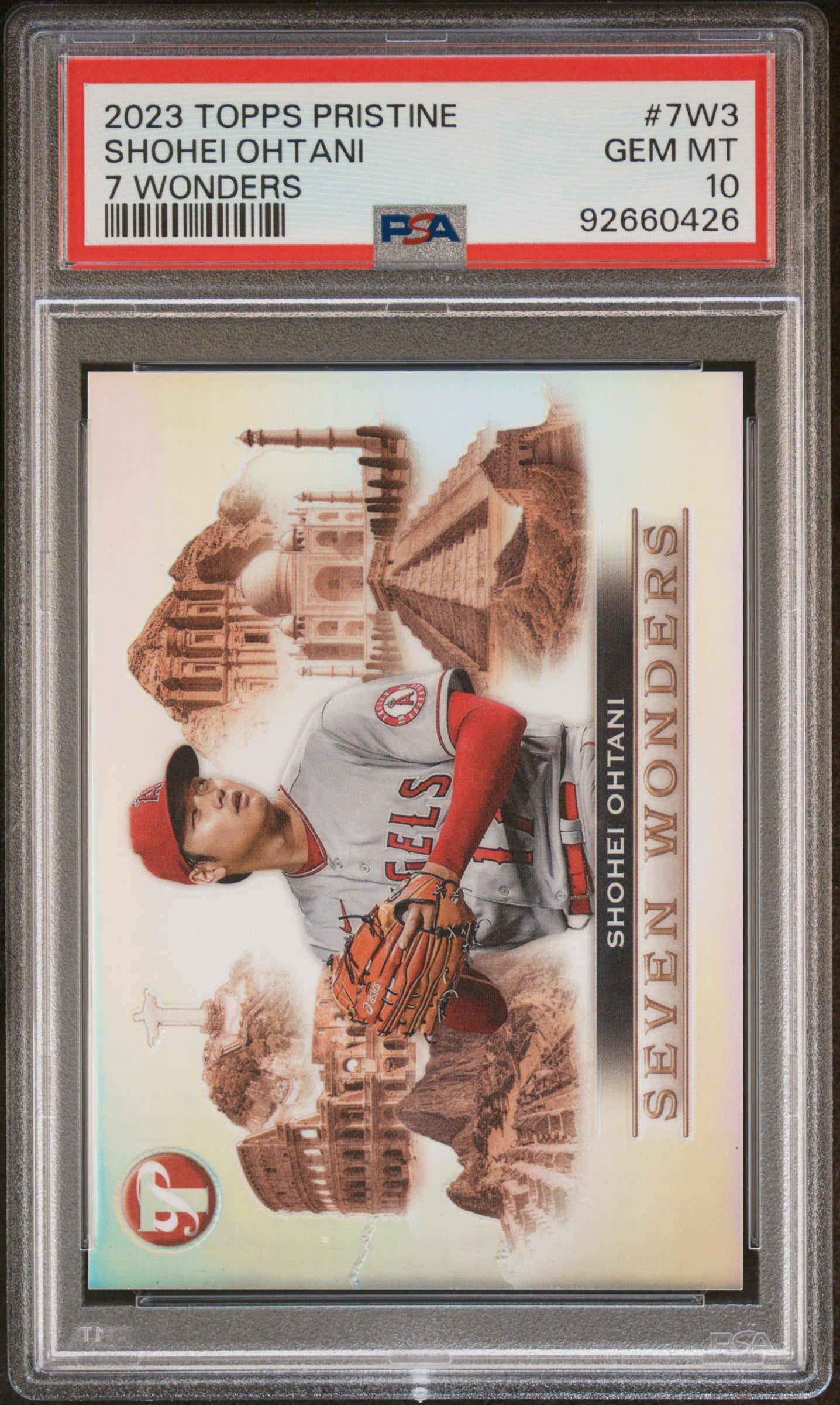 2023 Topps Pristine 7 Wonders 17/70 Shohei Ohtani #7W3 PSA 10