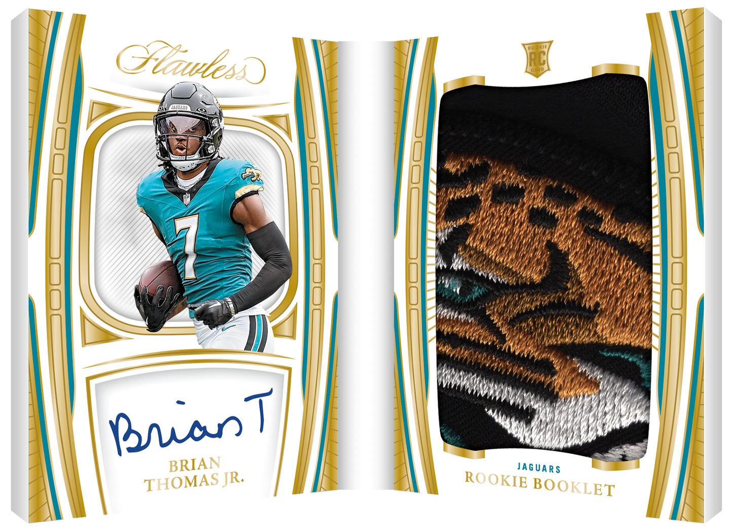 2024 Panini Flawless Football Rookie Booklet Brian Thomas Jr.