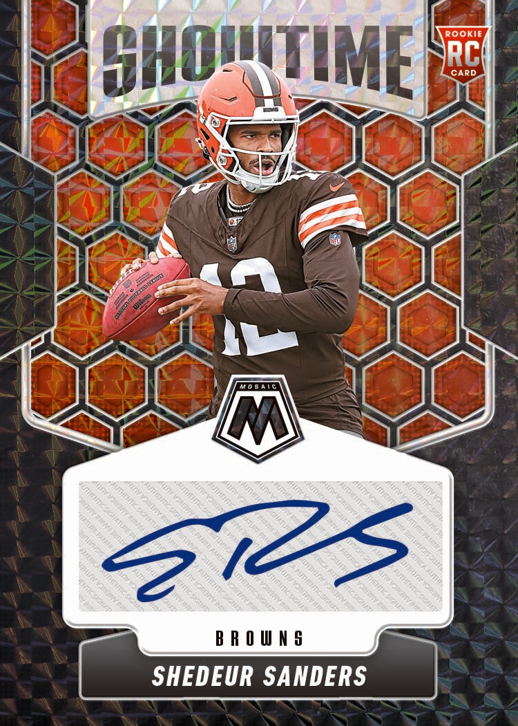 2025 Panini Mosaic Football Showtime Autograph Shedeur Sanders
