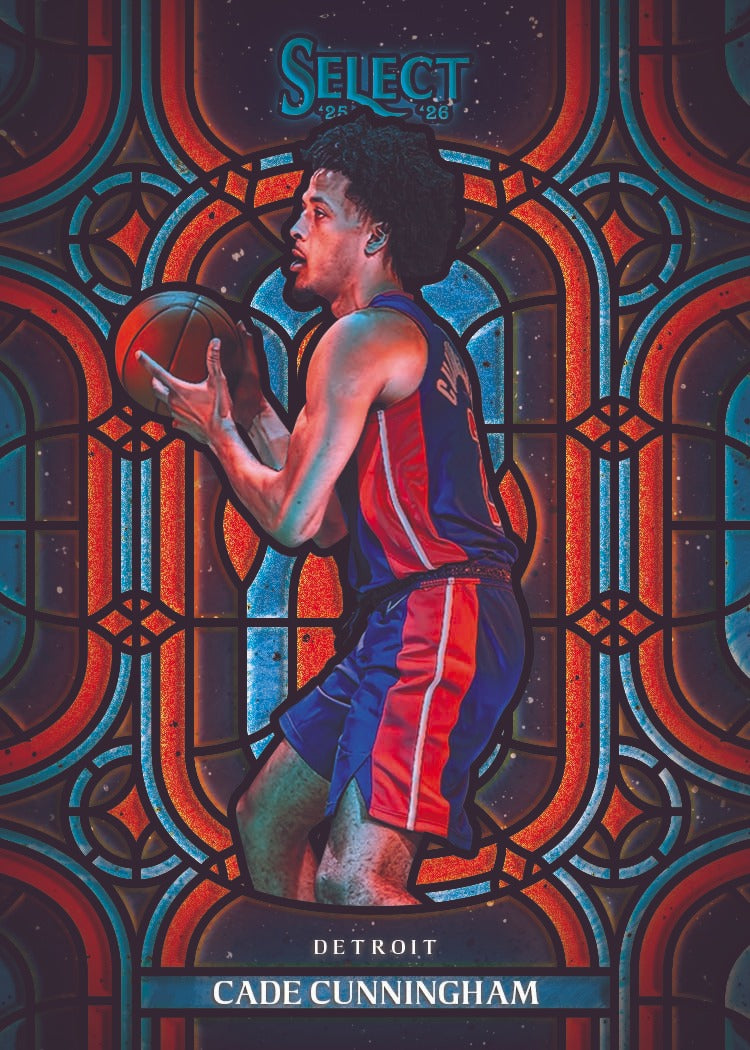 2025-26 Panini Select Basketball Cade Cunningham Stained Glass Card