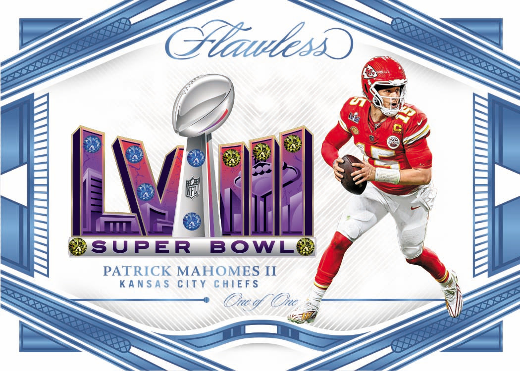 2024 Panini Flawless Football Super Bowl Gems Patrick Mahomes II 1 of 1