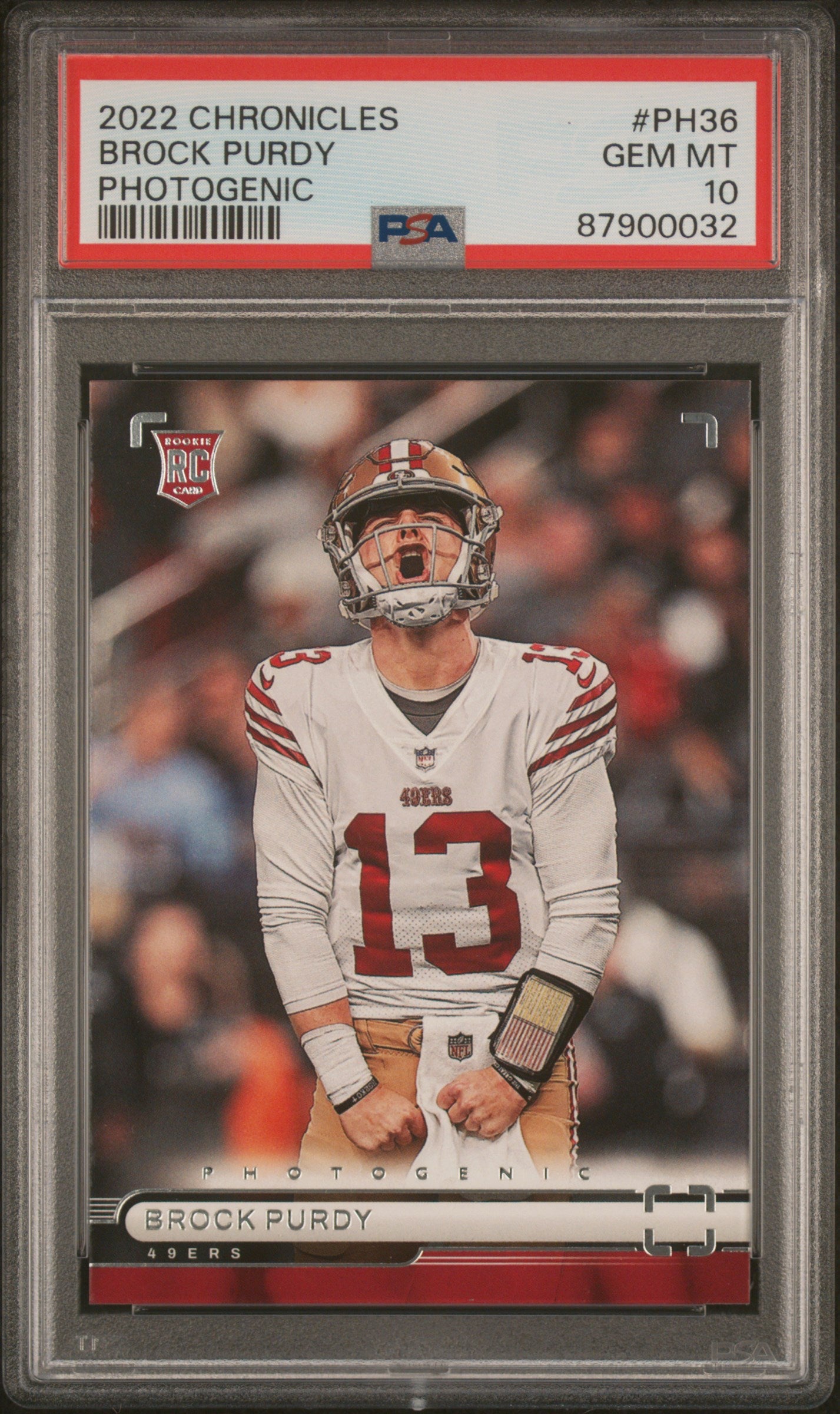 2022 Panini Chronicles Photogenic Brock Purdy #PH-36 PSA 10