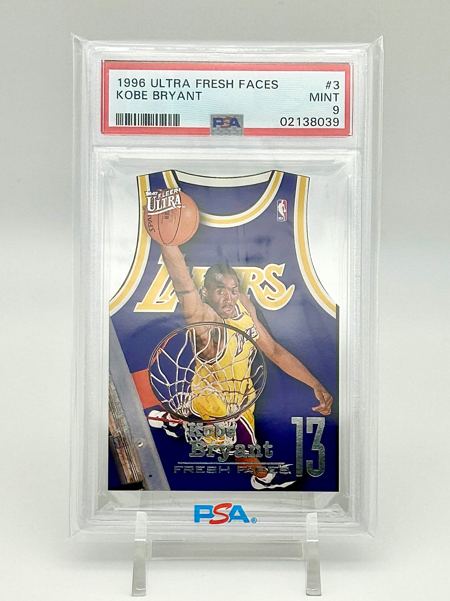 1996 Fleer Ultra Fresh Faces: #3 Kobe Bryant (PSA 9)