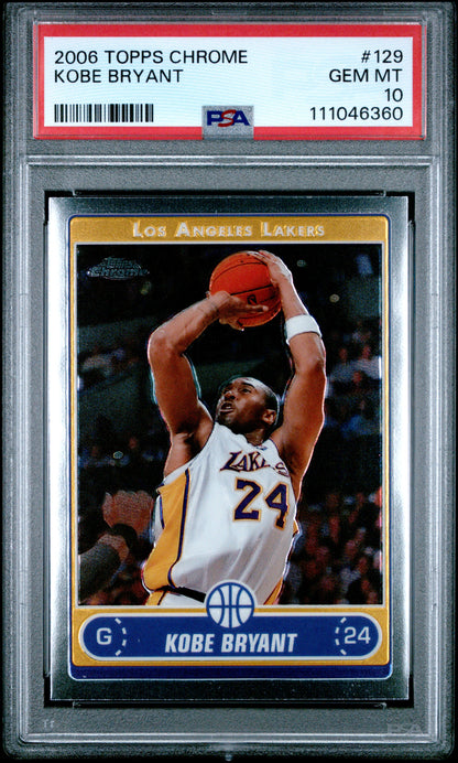 2006 Topps Chrome Kobe Bryant #129 PSA 10