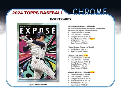 2024 Topps Chrome Baseball Hobby Box