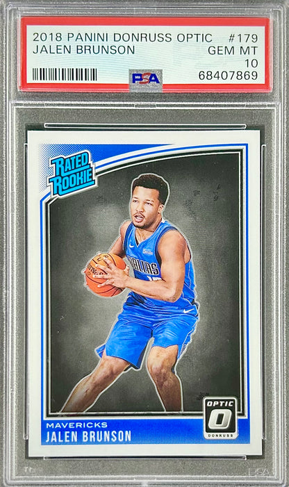 2018 Panini Donruss Optic #179 Jalen Brunson PSA 10