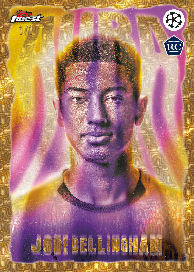 2025-26 Topps Finest UEFA Club Competitions Soccer Aura Jobe Bellingham
