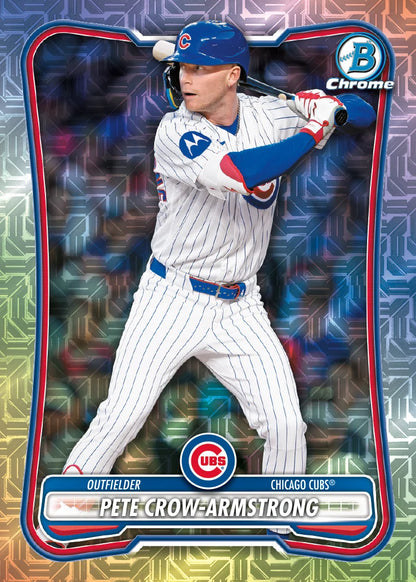 2026 Bowman Chrome Baseball Peet Crow Armstrong Mojo Parallel Card