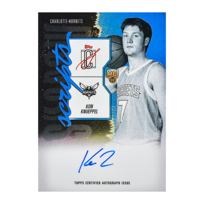 2025-26 Topps Signature Class Basketball Scripts Kon Knueppel