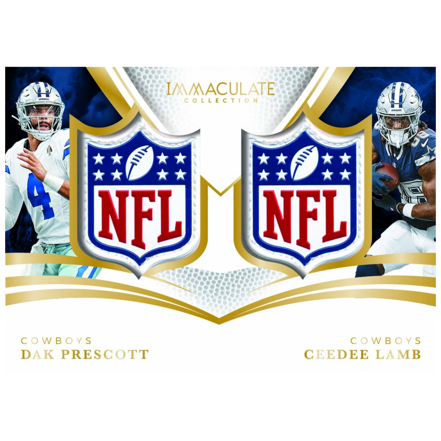 2025 Panini Immaculate Football Dual NFL Shields Dak Prescott & Ceedee Lamb