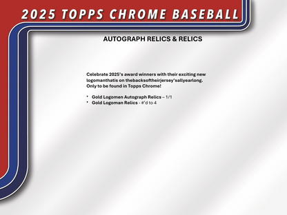 2025 Topps Chrome Baseball Breaker Delight Box