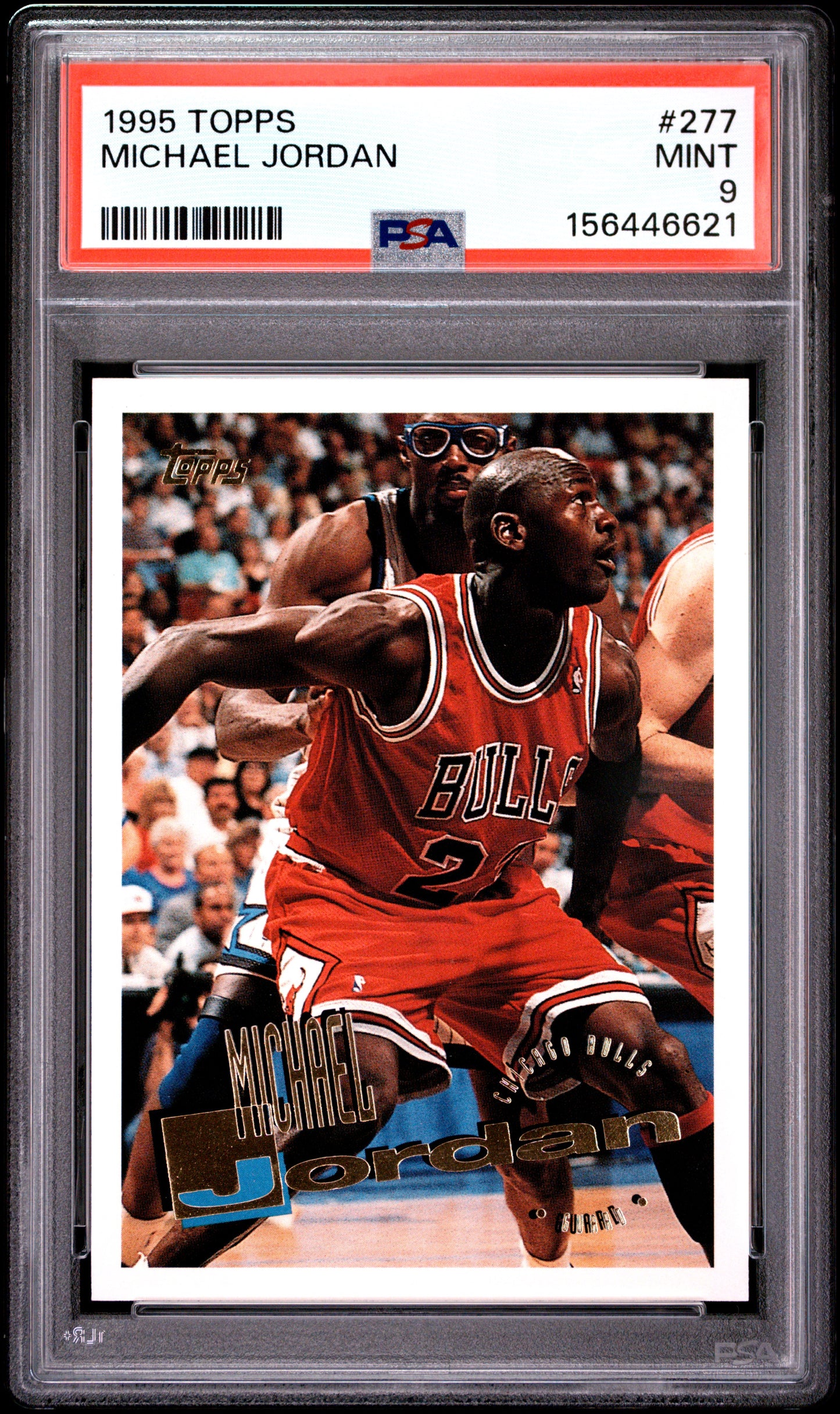 1995 Topps #277 Michael Jordan PSA 9 Bulls Card - Front
