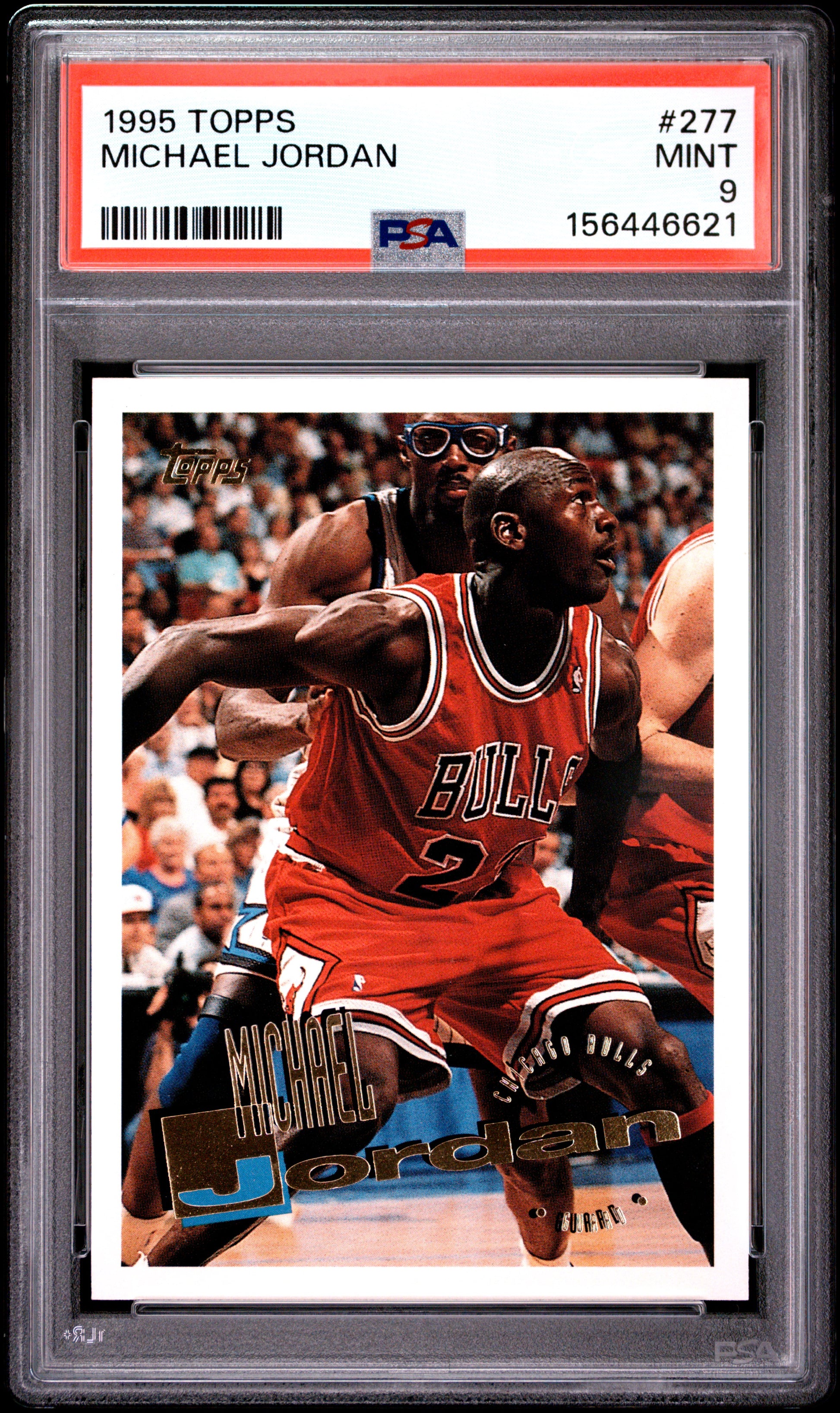 1995 Topps #277 Michael Jordan PSA 9 Bulls Card - Front