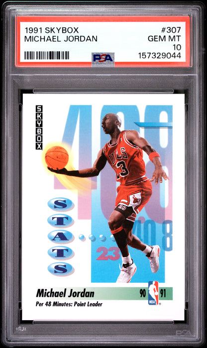 1991 Skybox #307 Michael Jordan PSA 10 - Front