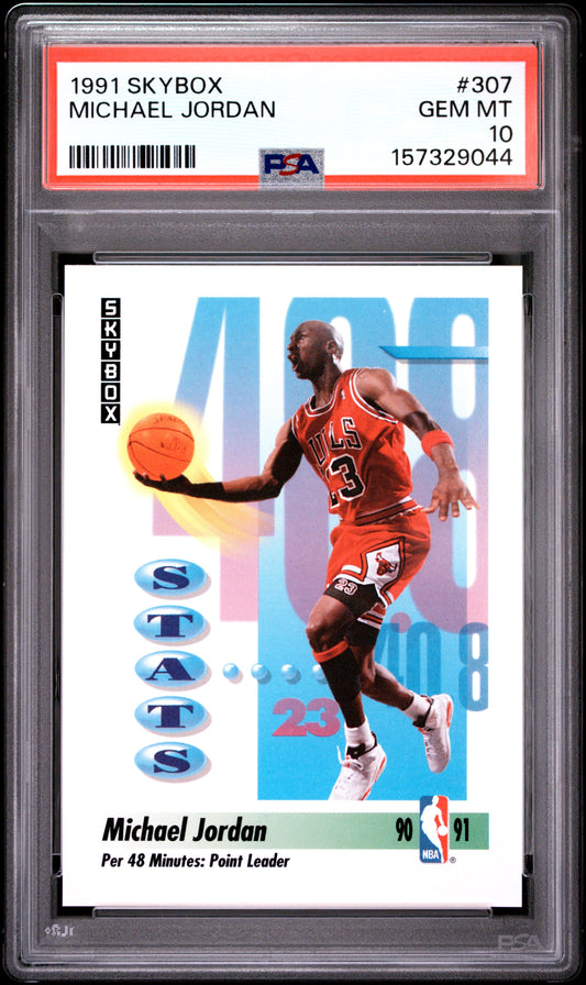 1991 Skybox #307 Michael Jordan PSA 10 - Front
