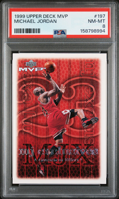 1999 Upper Deck MVP #197 Michael Jordan PSA 8 - Front