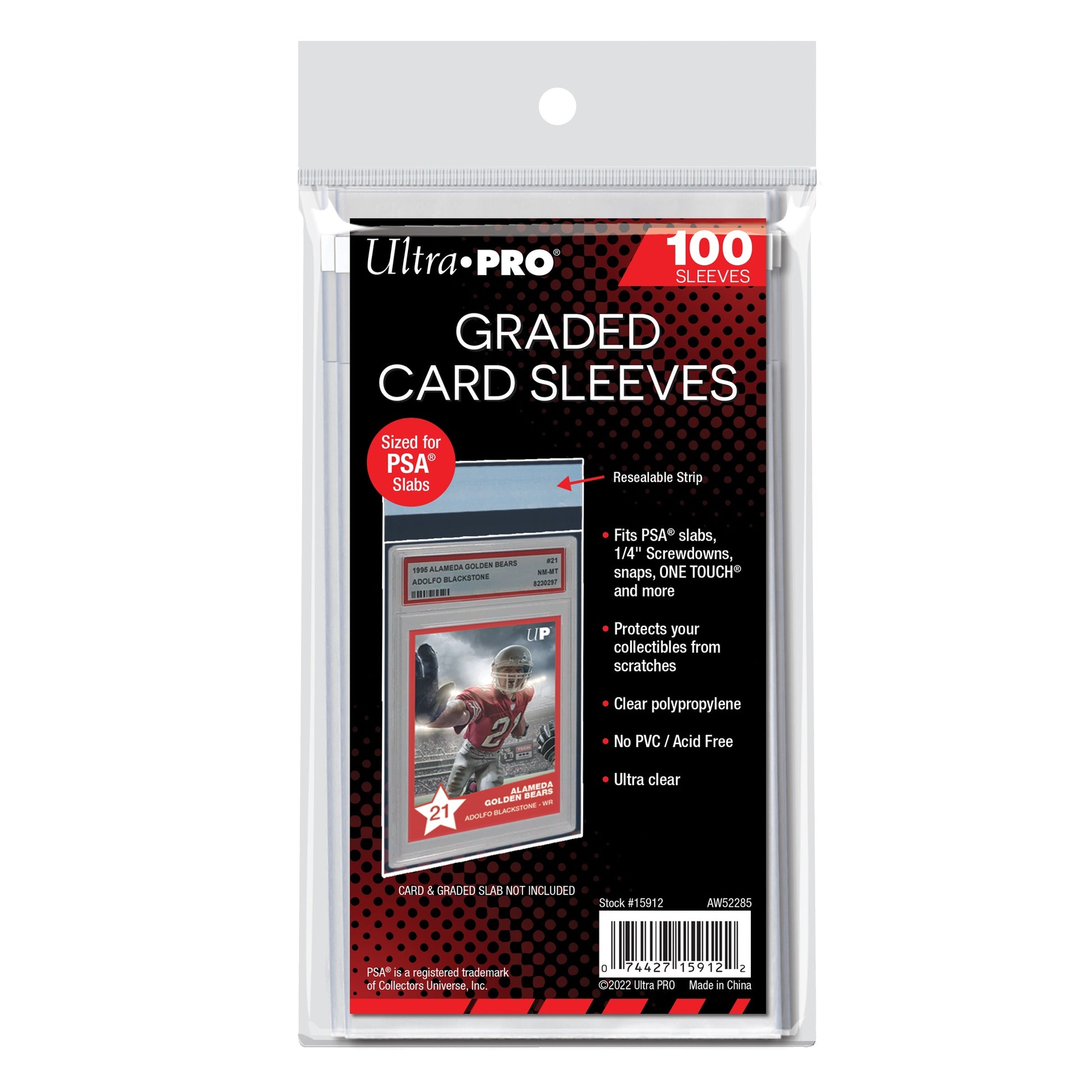 Ultra PRO Graded Card Sleeves for PSA - 100 Count Resealable | RL Sports Cards Ultra PRO Graded Card Sleeves for PSA - 100 Count Resealable | RL Sports Cards