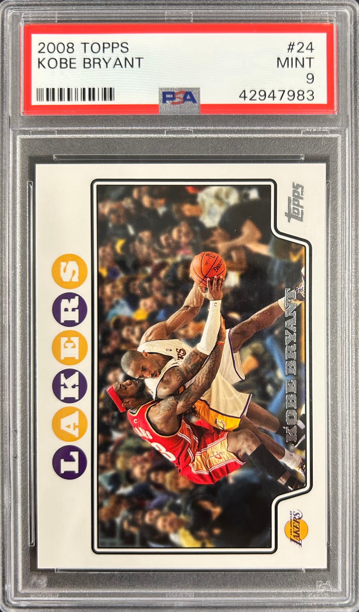 2008 Topps #24 Kobe Bryant PSA 9