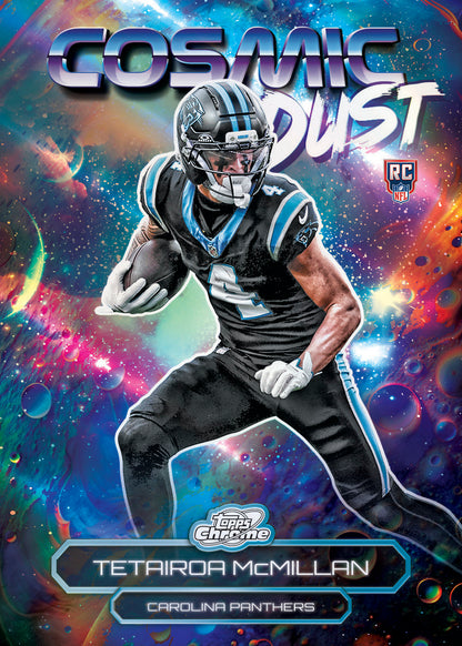 2025 Topps Cosmic Chrome Football Cosmic Dust Tetairoa McMillan