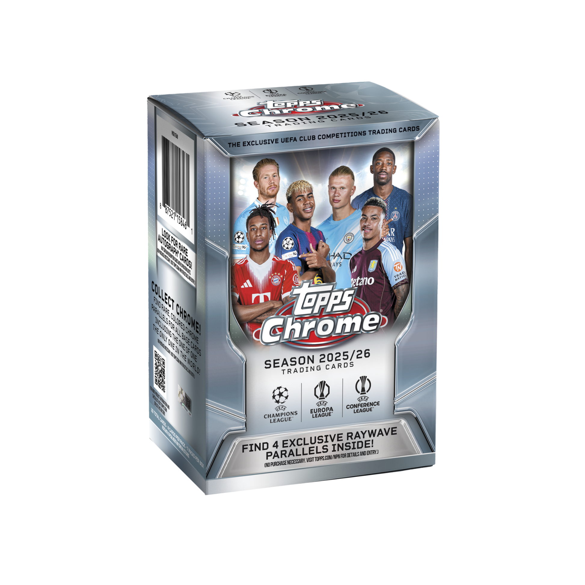 2025-26 Topps Chrome UEFA Club Competition Soccer Value Box