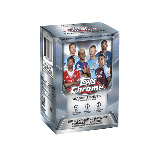 2025-26 Topps Chrome UEFA Club Competition Soccer Value Box