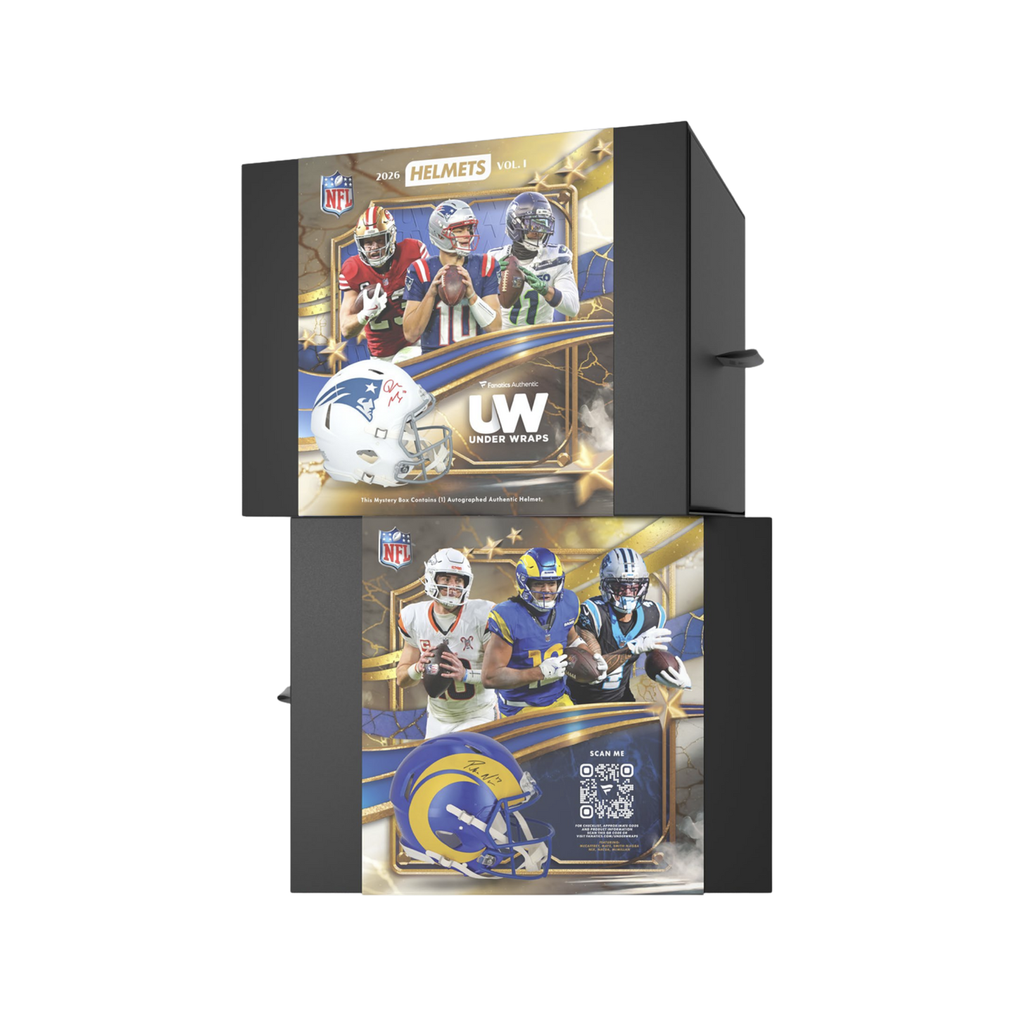 2026 Fanatics Under Wraps Autographed Authentic NFL Helmet Vol 1