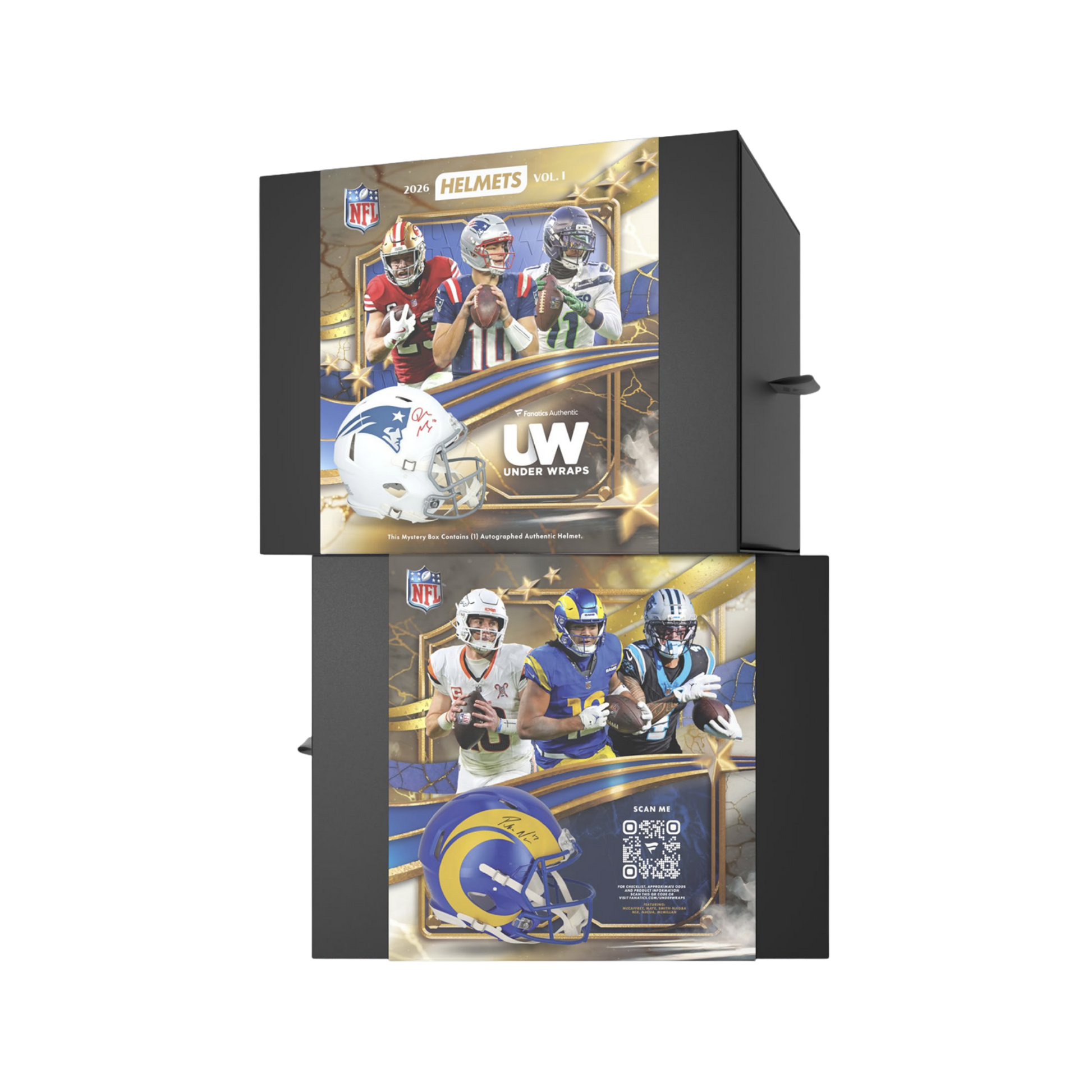 2026 Fanatics Under Wraps Autographed Authentic NFL Helmet Vol 1