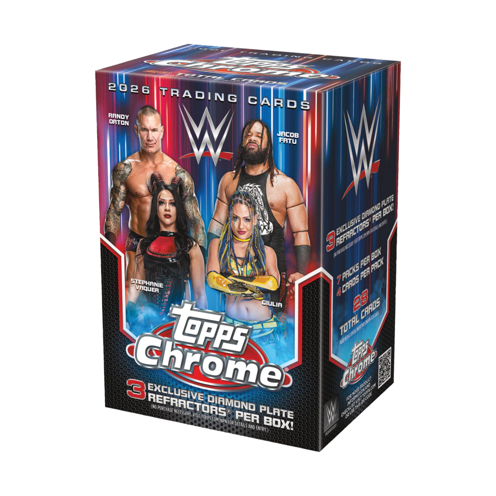 2026 Topps Chrome WWE Value Box | Exclusive Diamond Plate