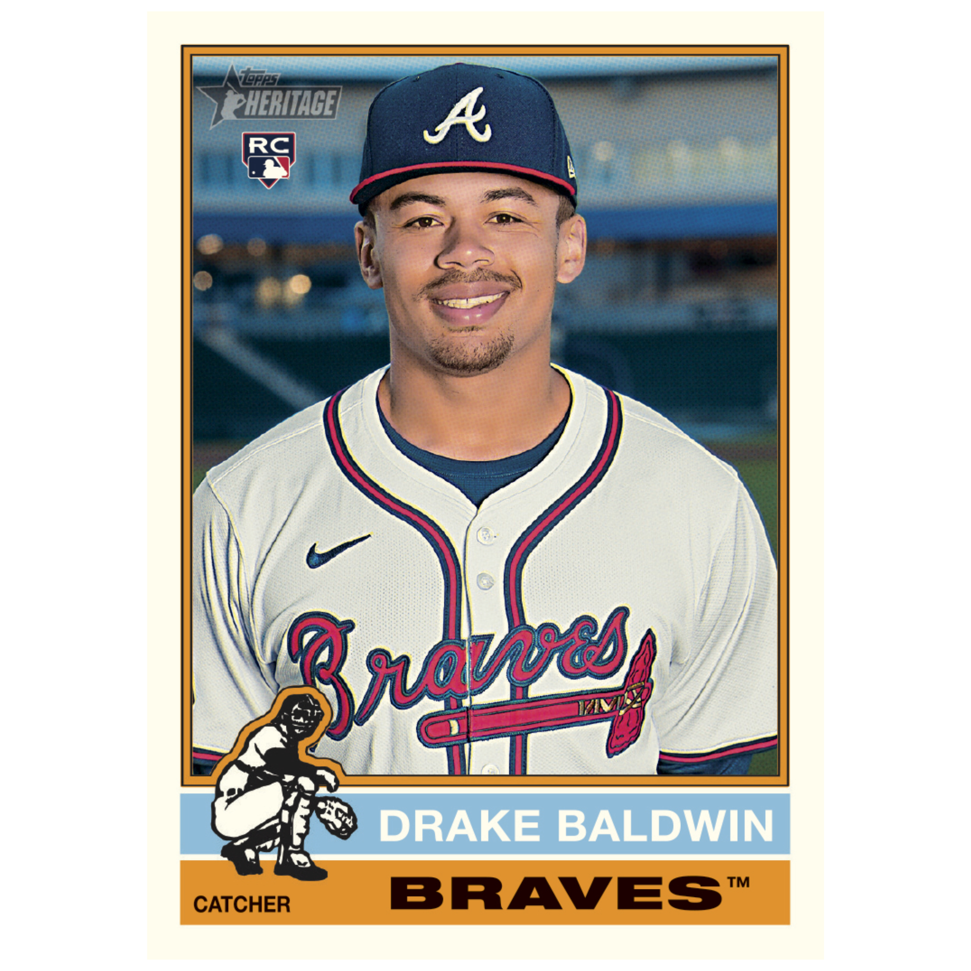 2025 Topps Heritage High Number Baseball Drake Baldwin