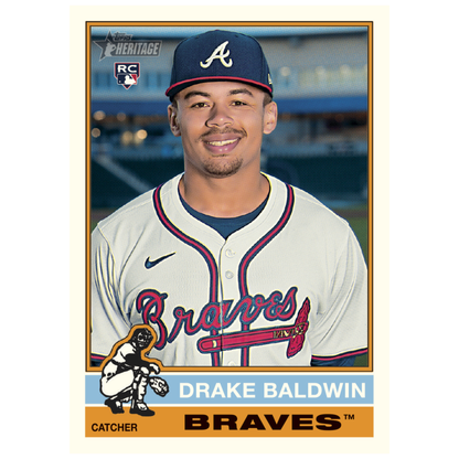 2025 Topps Heritage High Number Baseball Drake Baldwin