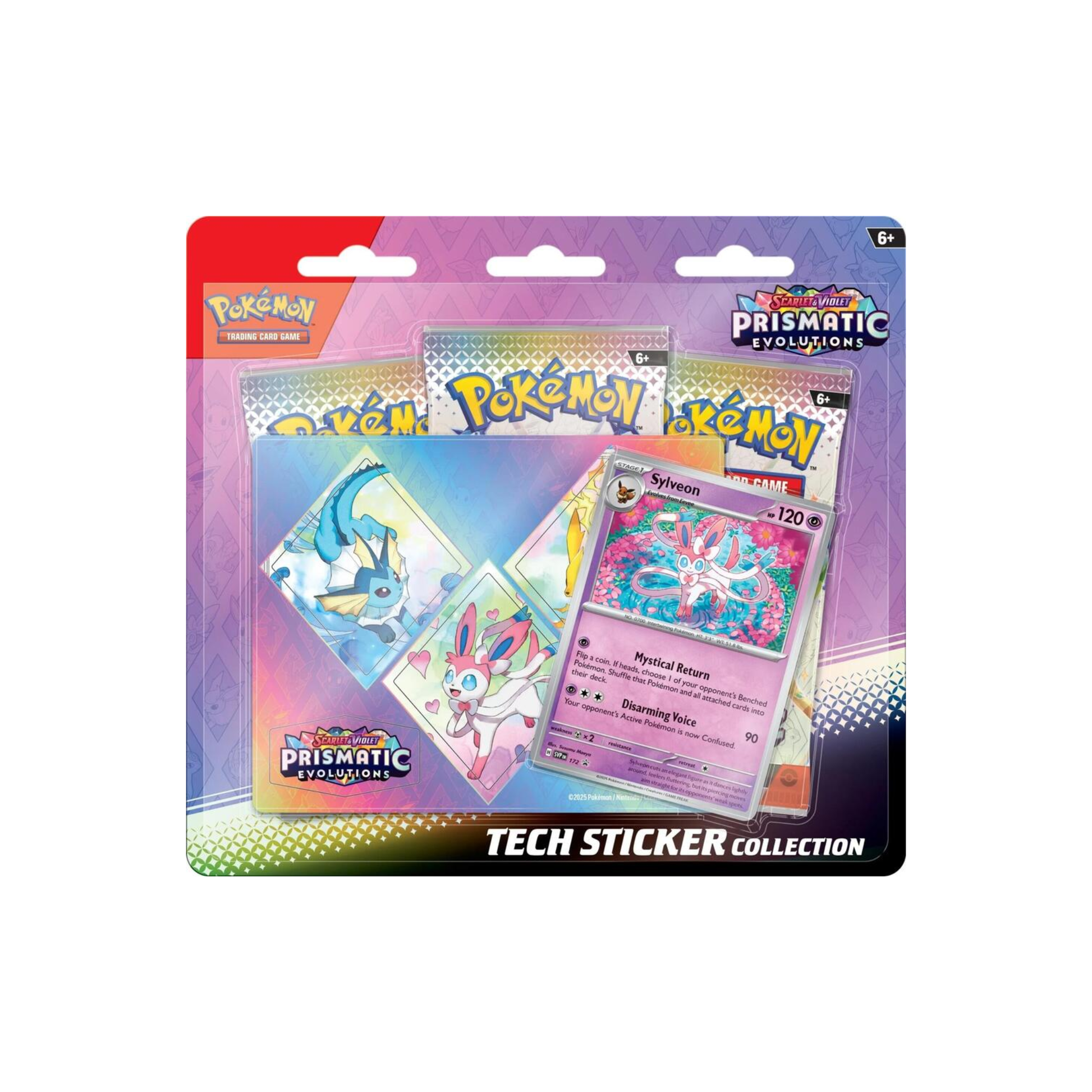 Pokémon Scarlet & Violet Prismatic Evolutions Tech Sticker Collection (Sylveon)