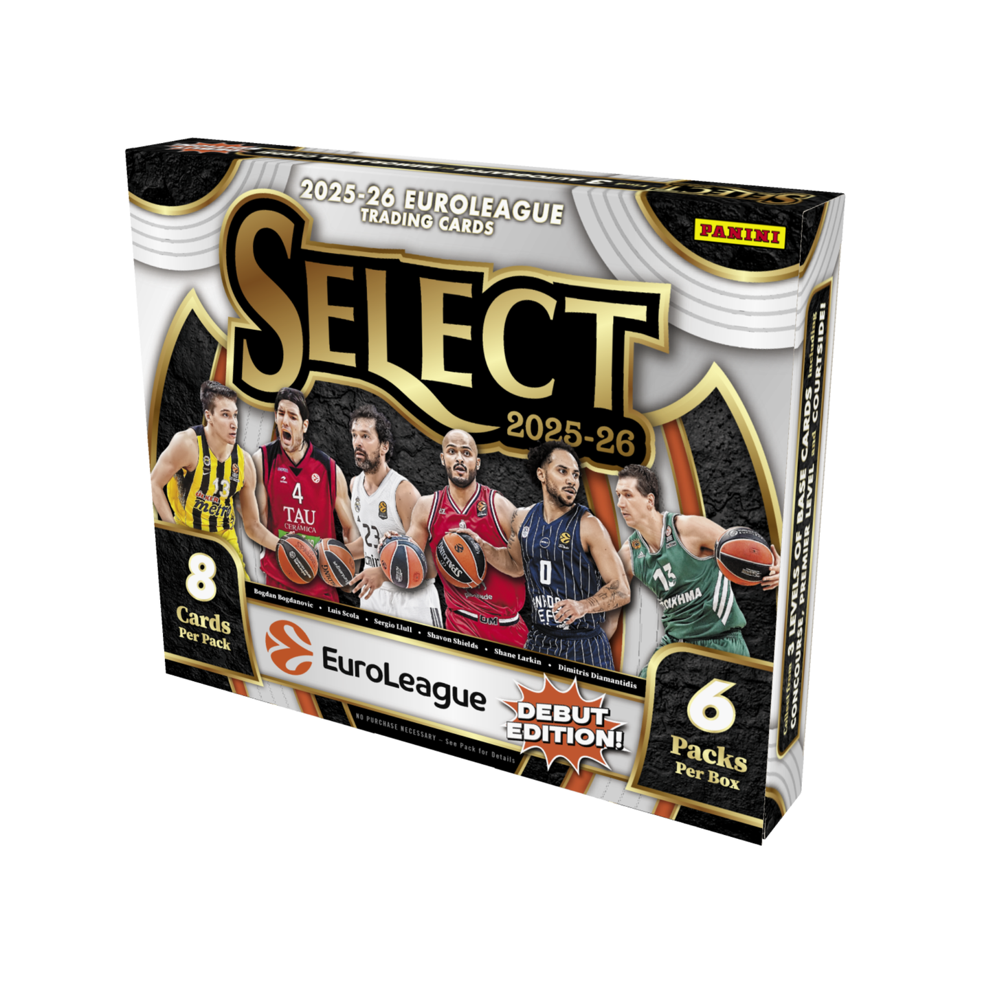 2025-26 Panini Select EuroLeague Basketball Hobby Box