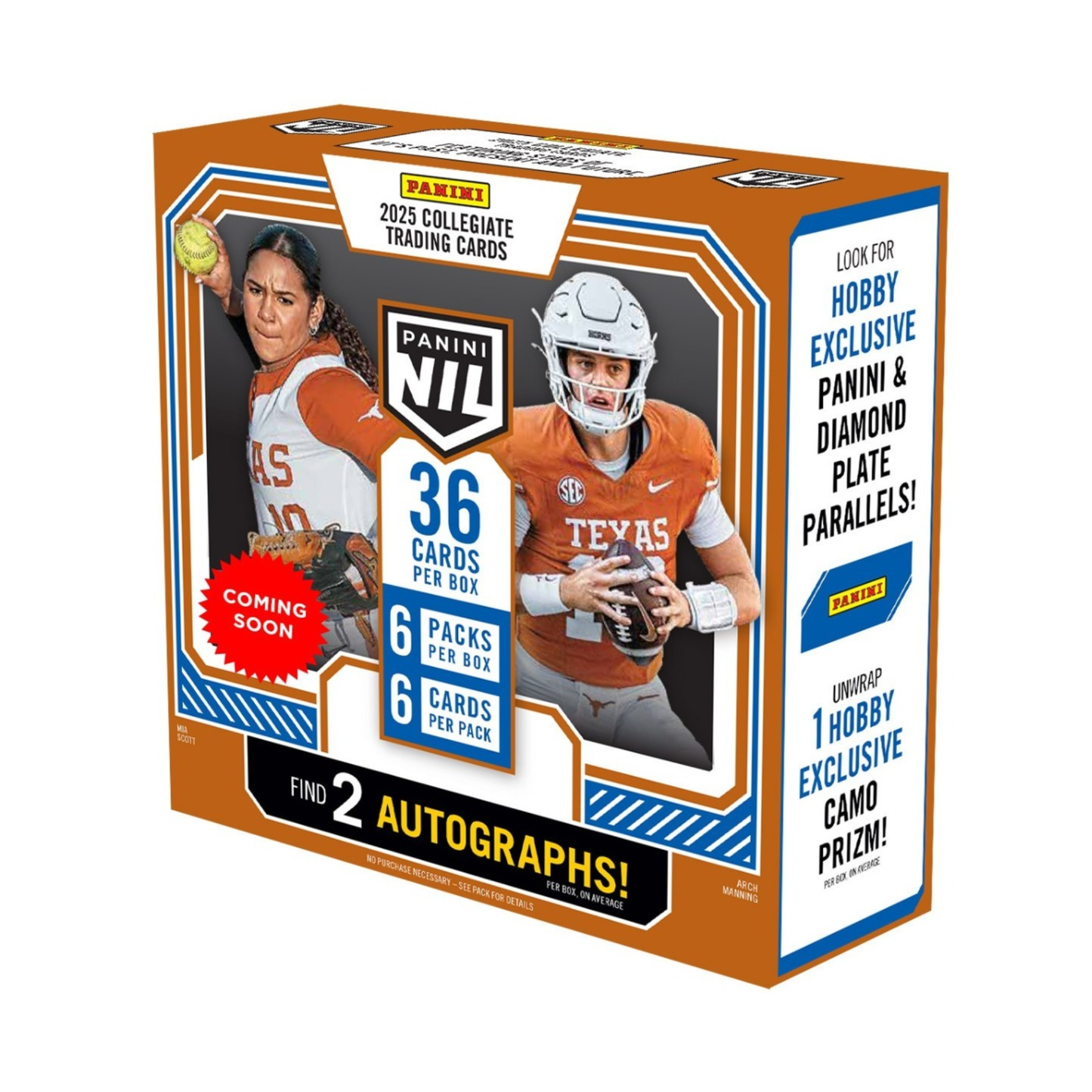 2025 Panini University of Texas NIL Hobby Box