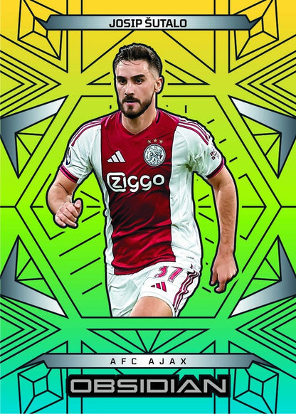 2025-26 Panini Obsidian Soccer AFC Ajax Base Electric Etch Caldera Card